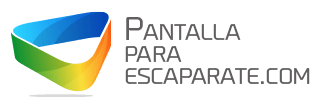 Pantalla para escaparate